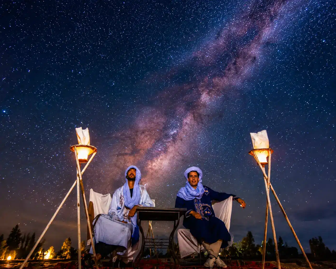 Milky Way Galaxy from the desert